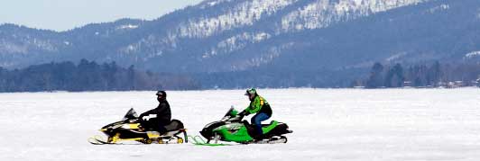 Snowmobiling In The Adirondacks