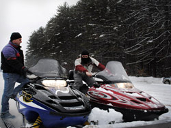 Two Snowmobilers