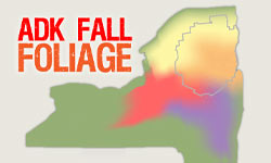 fall foliage map 2012 new york: Adirondack fall foliage map