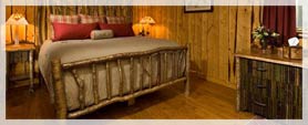 Rustic room in the Adirondacks