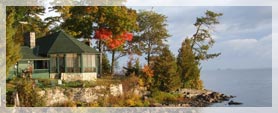 Resort overlooking the lake
