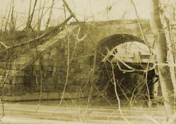 Old Photograph of Bridge in Fort Edward