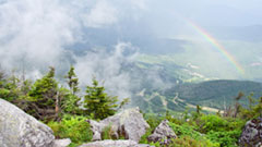 View from the summit of whiteface mountain