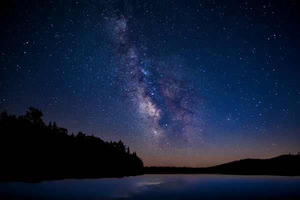 Milky Way over the Cedar River Flow