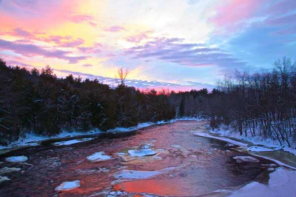 Franklin Ames: Saranac River, Saranac, NY