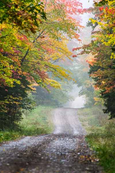 Country road in the Adirondacks