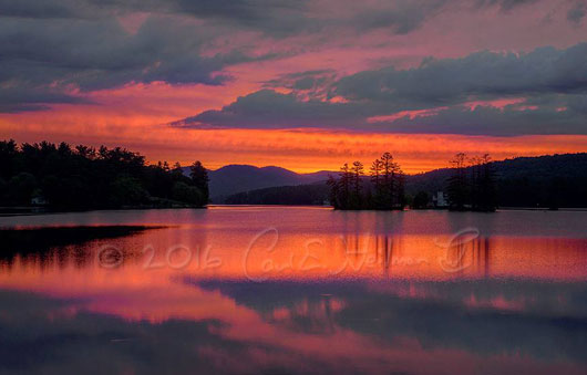 sunrise over brant lake