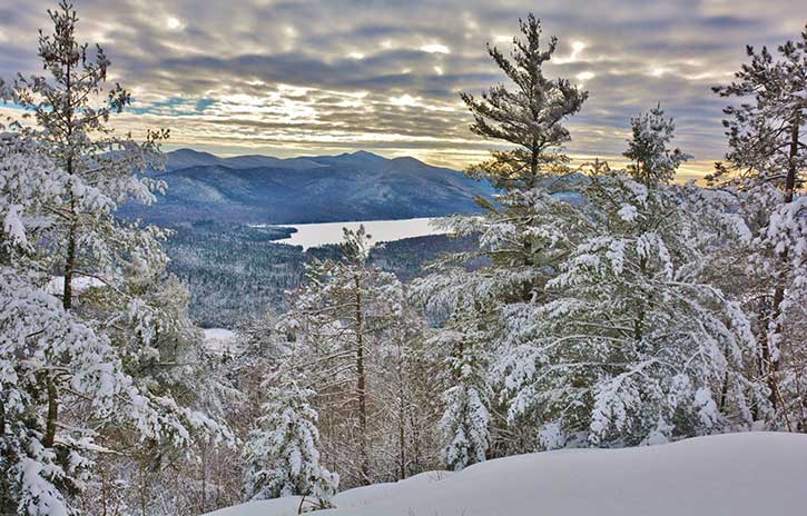 winter vista in the adirondacks