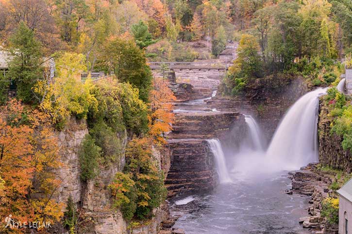 fall colors at ausable chasm