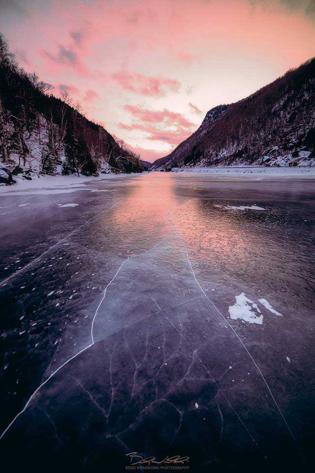 ice on lower cascade