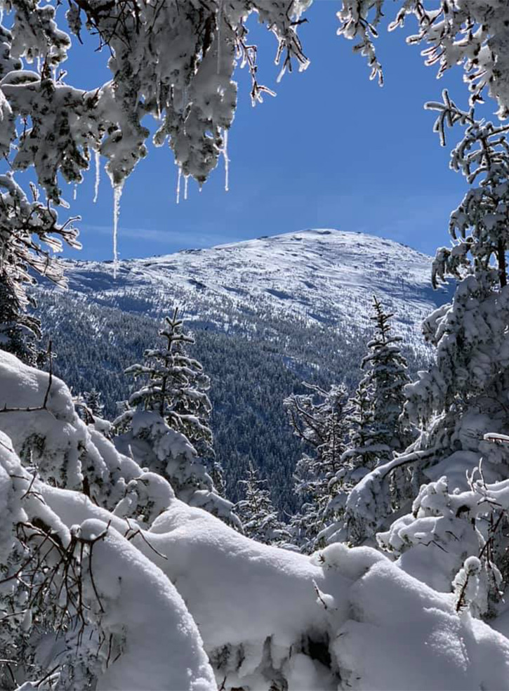 snowy mountain summit