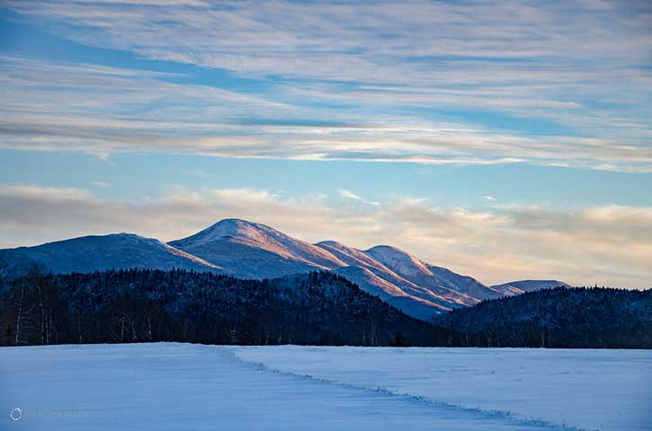 roadside view in the Adirondacks