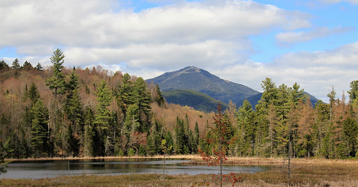 whiteface mountain as seen from connery pond