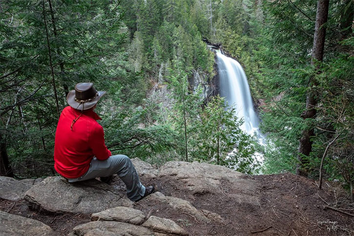 man admiring ok slip falls