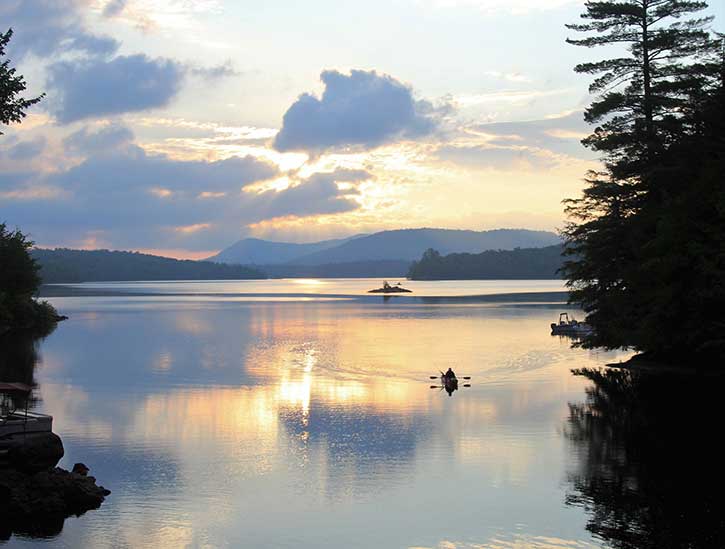 fisherman on indian lake