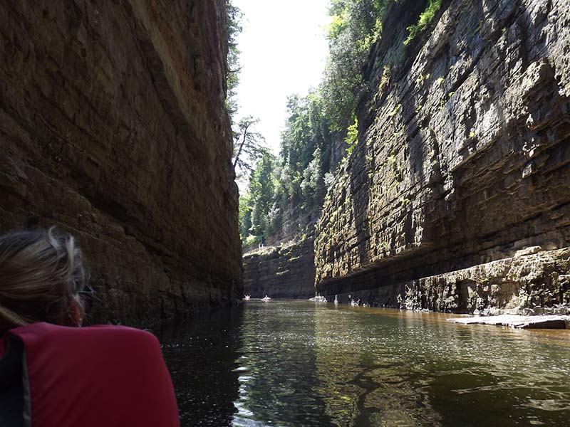 in the ausable river canyon