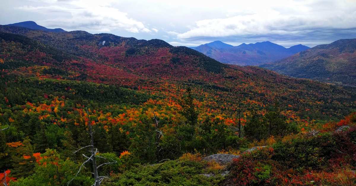 the view from baxter mountain in the fall