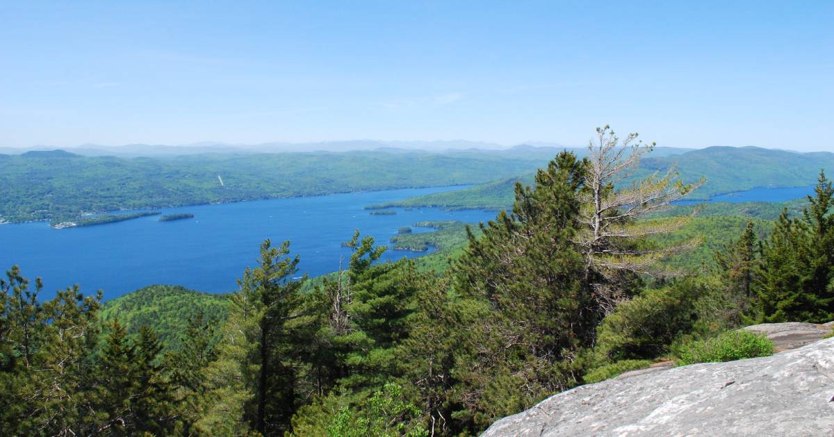 summit from  mountain