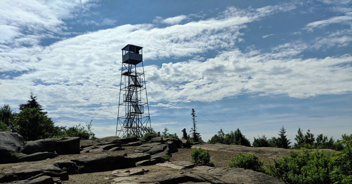 fire tower atop hadley mountain