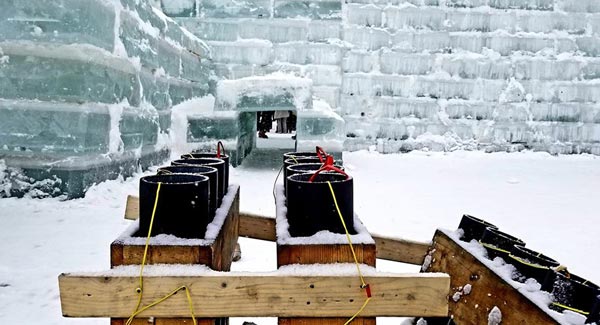 tools used to create an ice palace