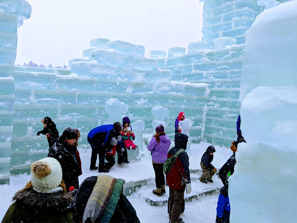 crowd at ice palace