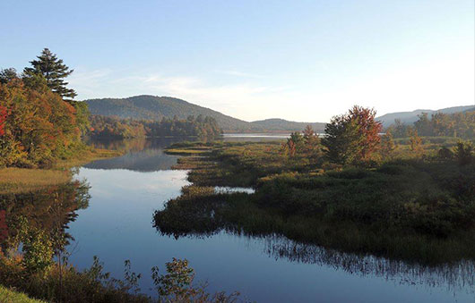 lake in the fall