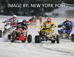 Snow Quads On Connery Pond