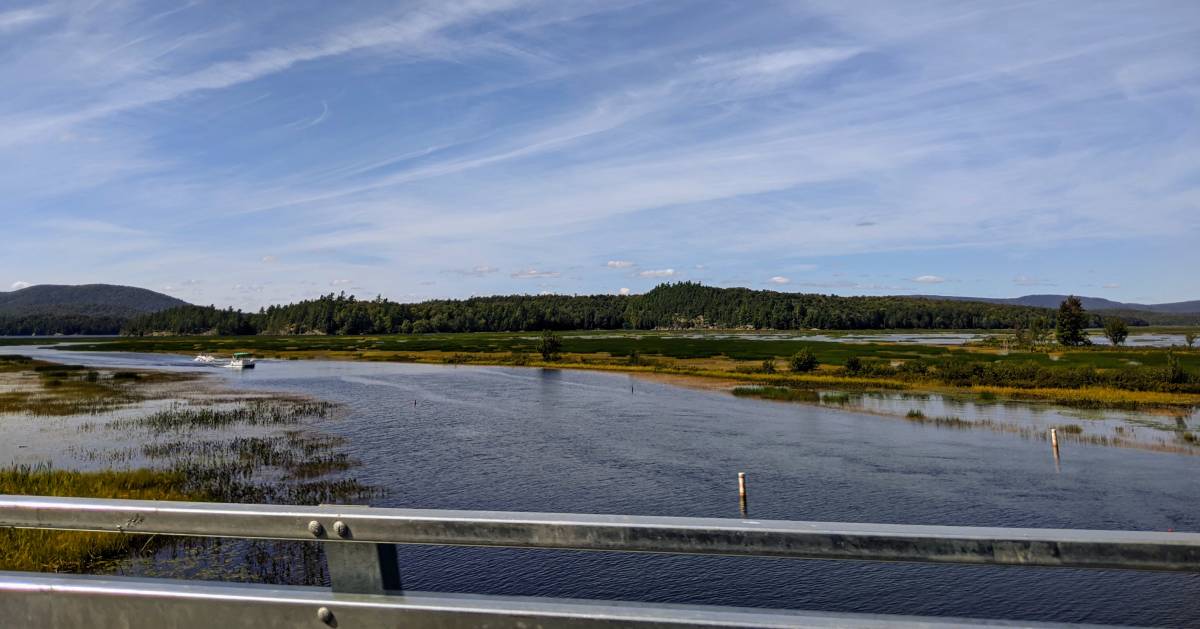 view of water from road