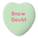 snow doubt conversation heart
