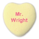 mr wright conversation heart