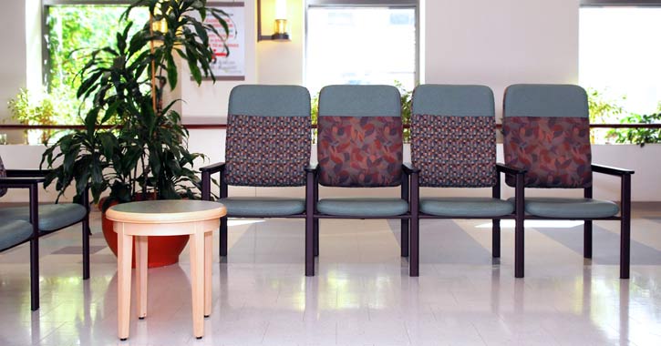 chairs in a waiting room