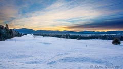 winter landscape in lake placid ny