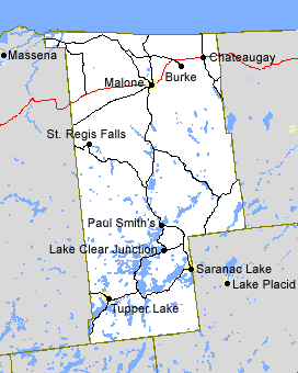 Franklin County NY Map