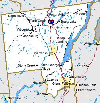 Warren County NY Map