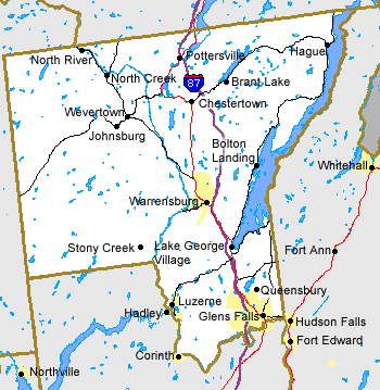 lake luzerne ny map Warren County Ny Map lake luzerne ny map