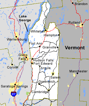 Washington County NY Map