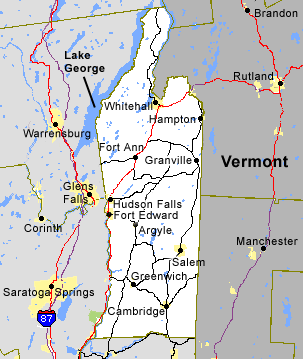 Washington County Ny Map Washington County, Ny Map