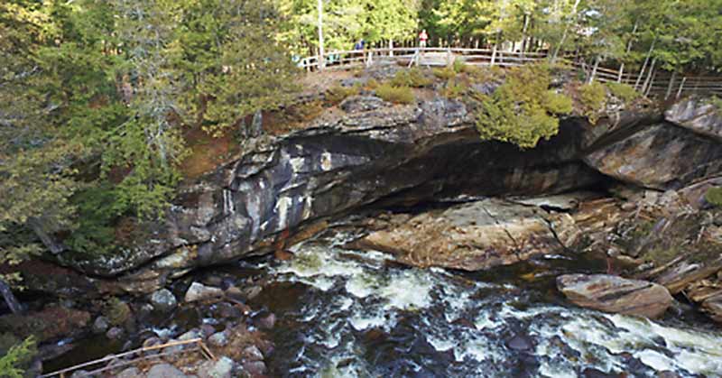 Cave entrance at Natural Stone Bridge and Caves in Pottersville NY